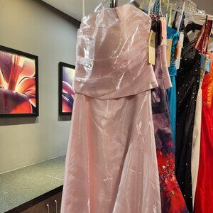 Aspeed A line Light Pink 2 Piece Medium Size 2 Prom Dress Made in USA